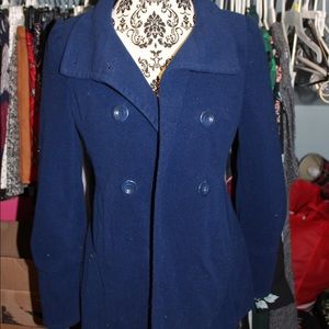 Blue Wool Peacoat